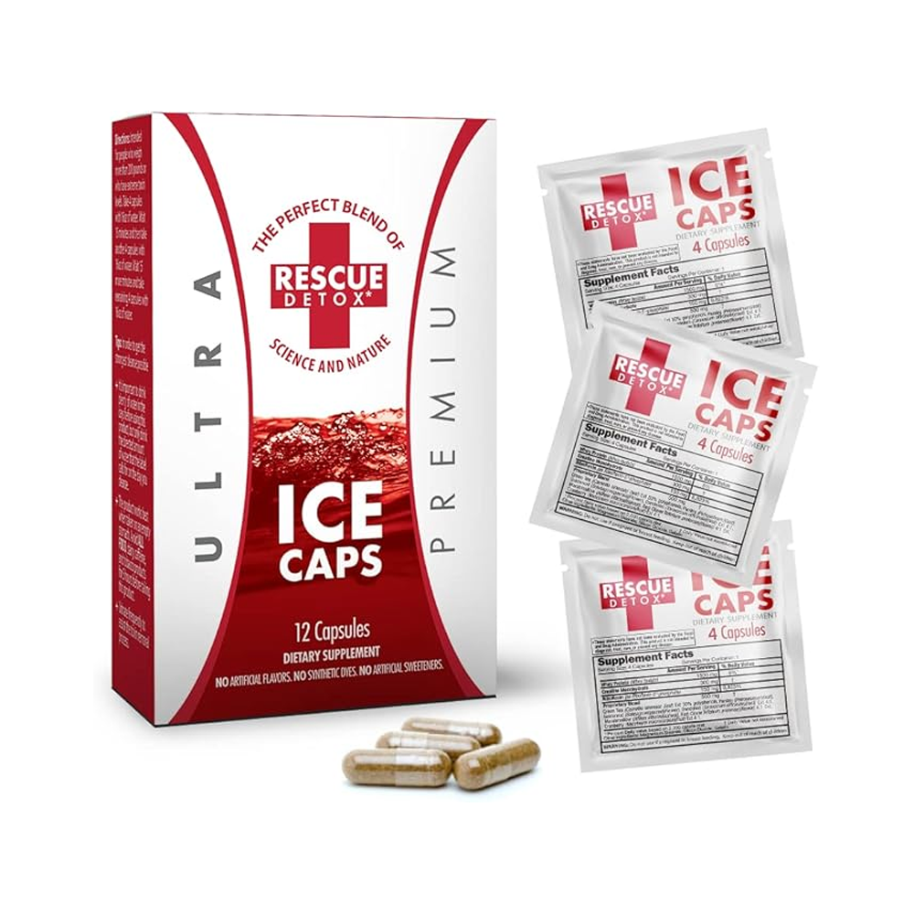 RESCUE DETOX ICE CAPS ULTRA PREMIUM 12 CAPSULES
