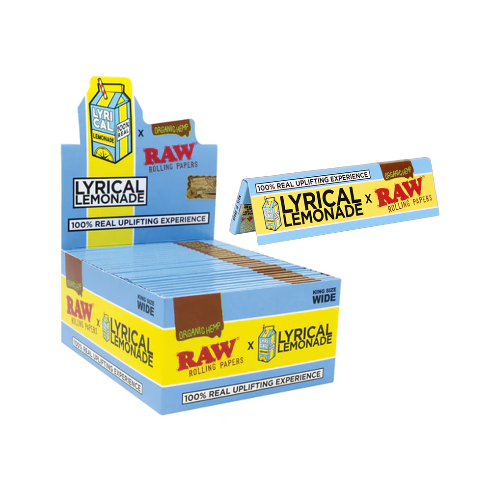RAW ORGANIC HEMP ROLLING PAPERS KING SIZE 50CT/BOOKLETS (255581)