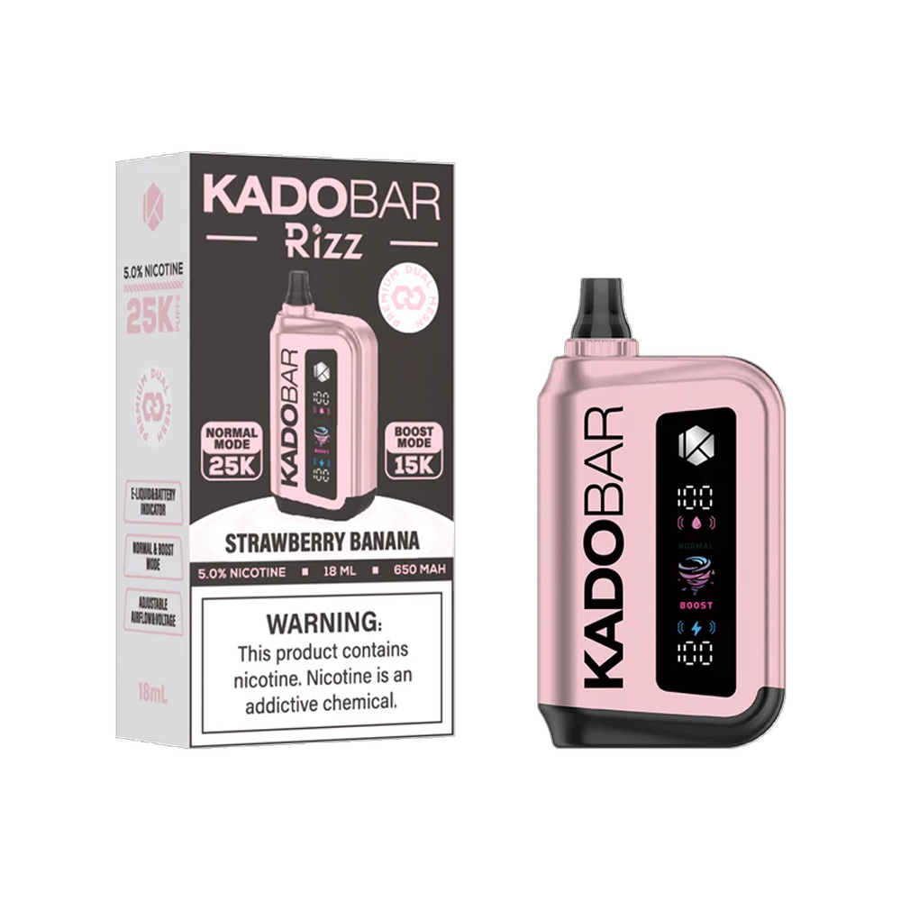 KADO BAR RIZZ 25000PUFFS 5CT/BX