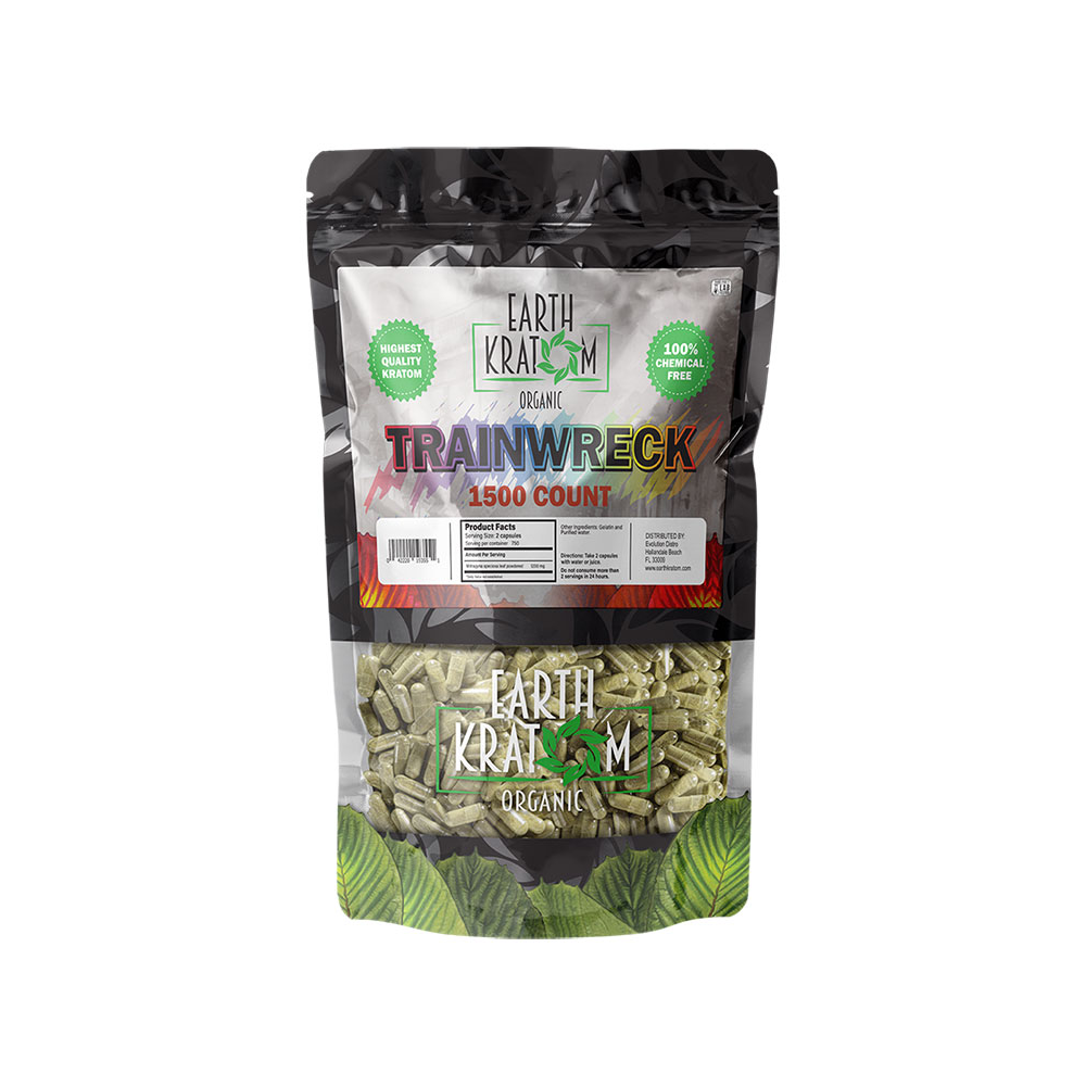EARTH KRATOM CAPSULES (1500CT)