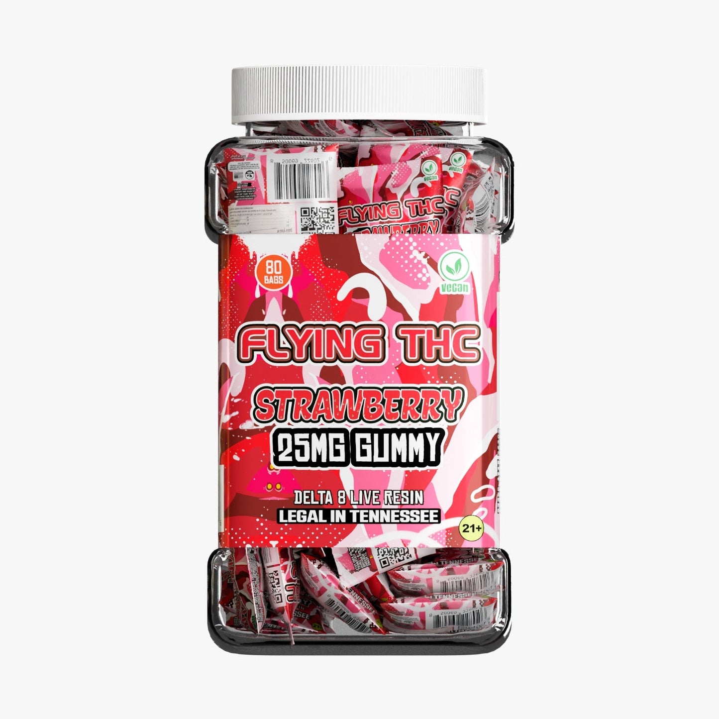 FLYING THC 25MG GUMMIES 80CT/JAR