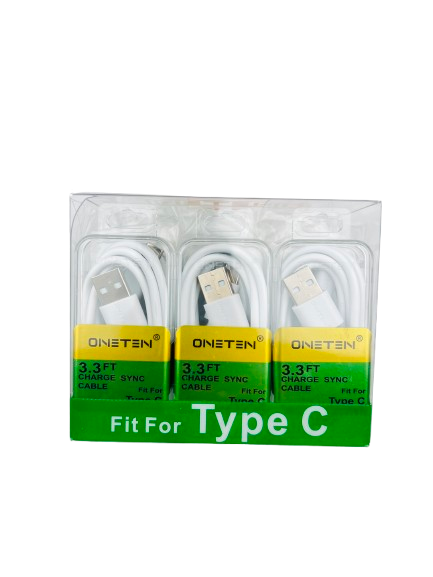 ONETEN CA105W/CA106 3.3FT TYPE C