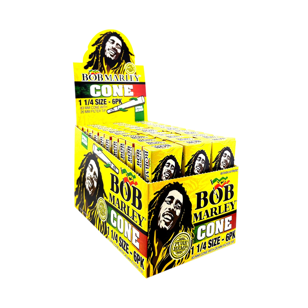 BOB MARLEY 1 1/4 PAPER CONE 6CT
