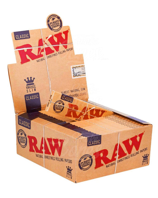 RAW CLASSIC SLIM K/S 32 LEAVES PER PACK 50CT (RC#3)
