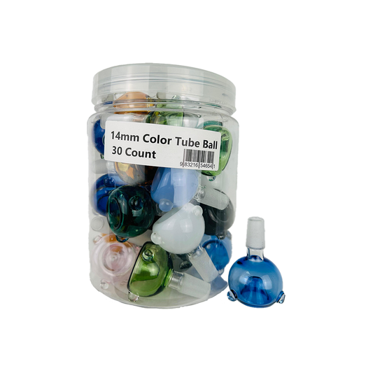 14MM COLOR TUBE BALL 30CT
