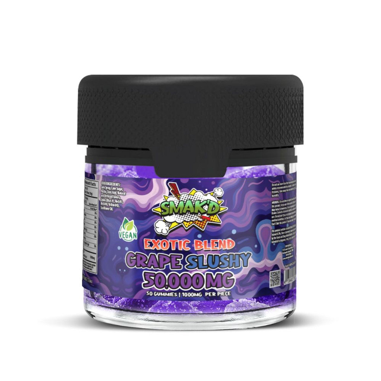 SMAK'D EXOTIC BLEND 50000MG GUMMIES 50CT/JAR
