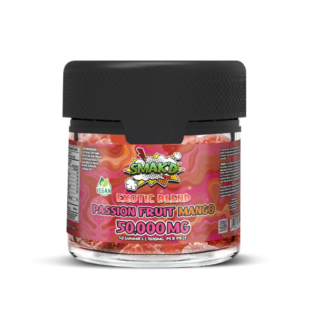 SMAK'D EXOTIC BLEND 50000MG GUMMIES 50CT/JAR