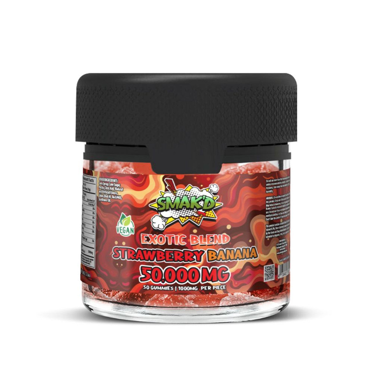 SMAK'D EXOTIC BLEND 50000MG GUMMIES 50CT/JAR