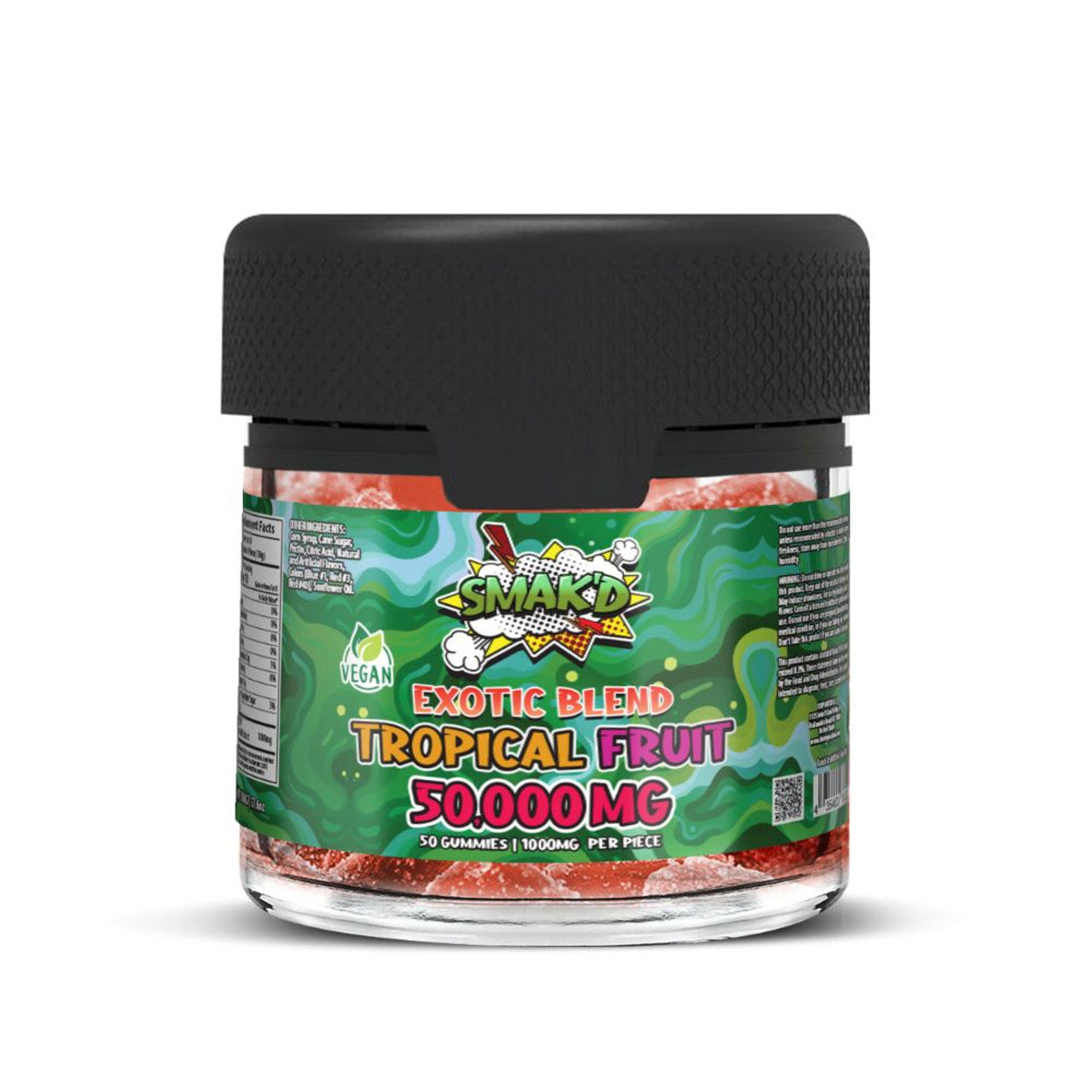 SMAK'D EXOTIC BLEND 50000MG GUMMIES 50CT/JAR