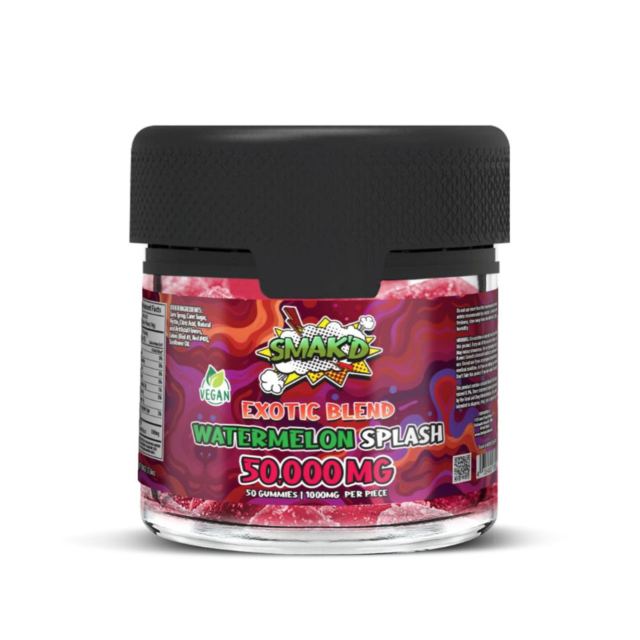 SMAK'D EXOTIC BLEND 50000MG GUMMIES 50CT/JAR
