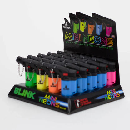 TORCH LIGHTER #728 MINI NEON 20CT/BX