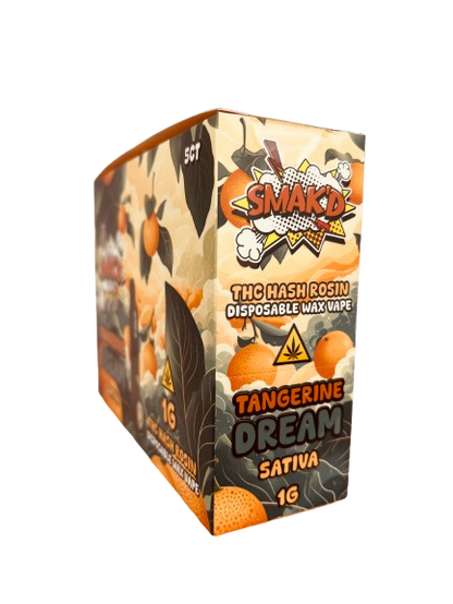 SMAK'D 1GM WAX VAPE DISPOSABLE 5CT/BX