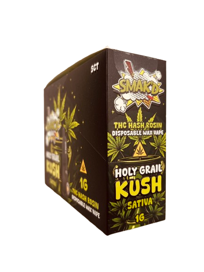 SMAK'D 1GM WAX VAPE DISPOSABLE 5CT/BX