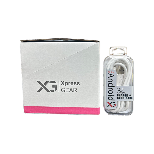 XPRESS GEAR 3.3FT MICRO CHARGE + SYNC CABLE 6CT/BX(422&423)