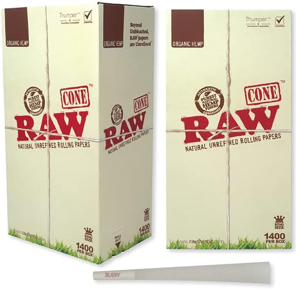 RAW KS ORGANIC CONES 1400CT