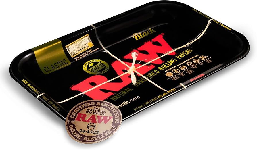 RAW BLACK ROLLING TRAY SMALL