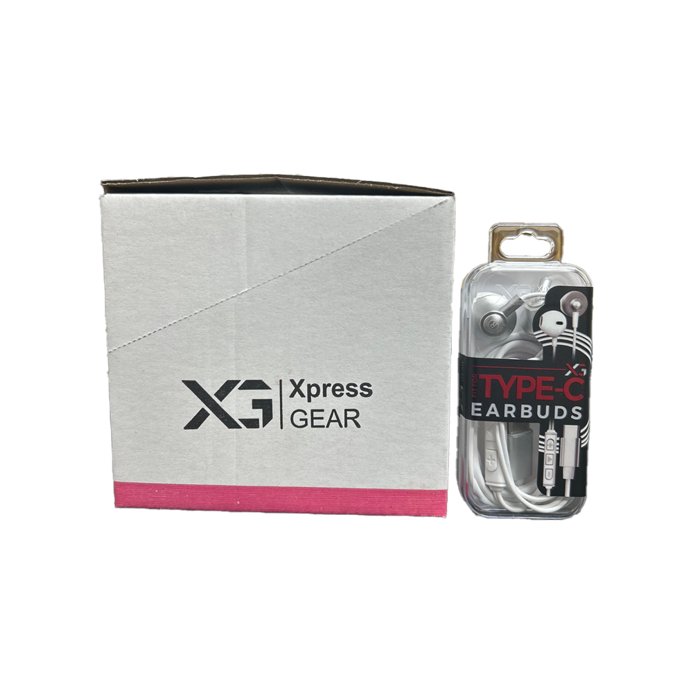 XPRESS GEAR TYPE C EARPHONE WITH MIC 6CT/BX(750)