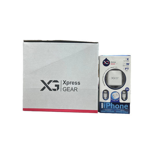 XPRESS GEAR FIT IPHONE PD CABLE WITH HOME CHARGER 6CT/BX(802)