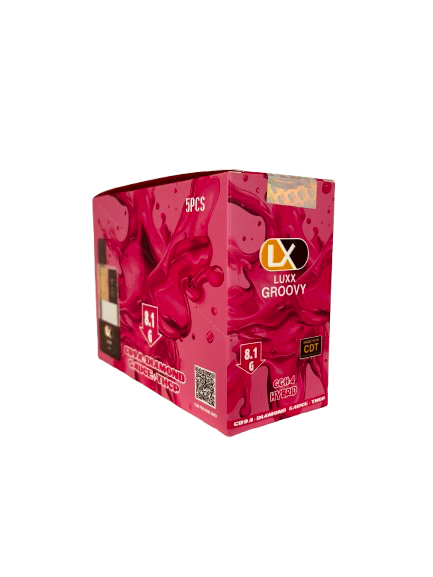 LUXX GROOVY 8.1GM DISPOSABLE (SAUCE+THCP) (CB9A+DIAMOND) 5CT/BX