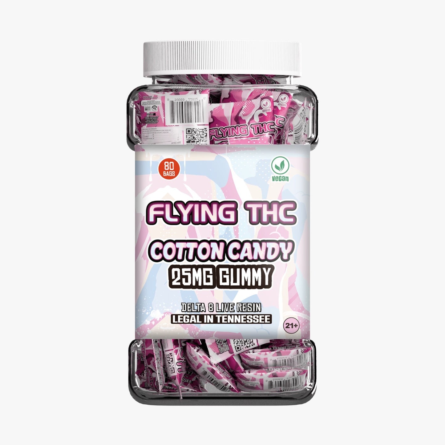 FLYING THC 25MG GUMMIES 80CT/JAR