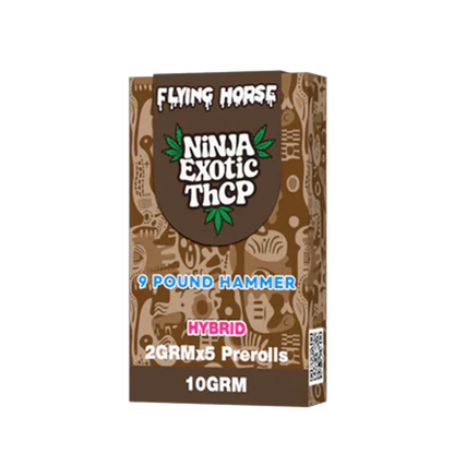FLYING HORSE 2GM NINJA EXOTIC THCP PREROLL 5CT/BX