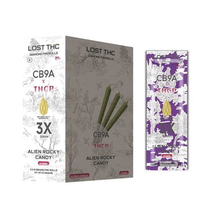 LOST THC DIAMOND PREROLLS 3PK/10CT/BX