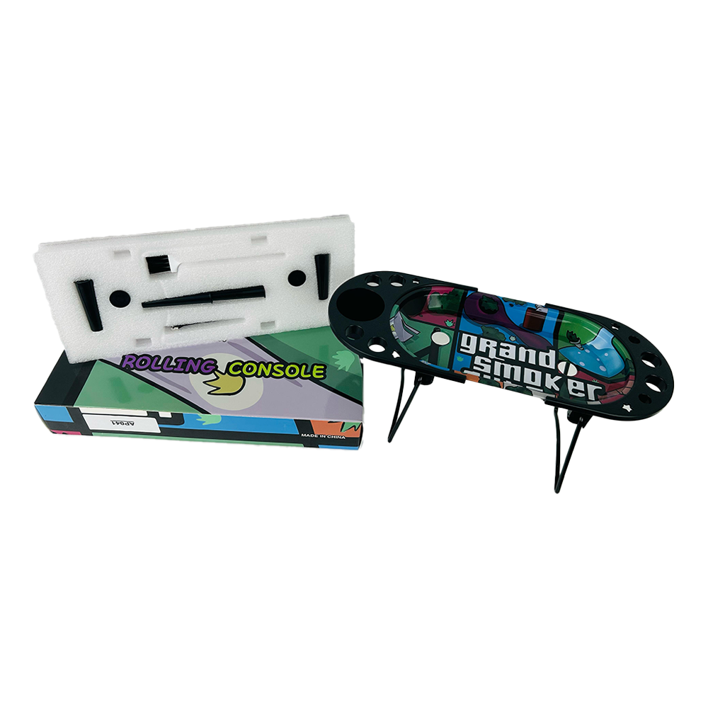 FASHION SMOKE TRAY ROLLING CONSOLE 1CT (AP041)