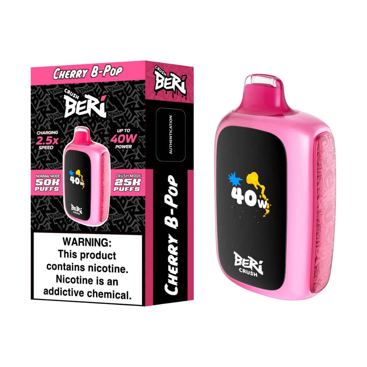 BERI CRUSH 50000PUFFS DISPOSABLE 5CT/BX