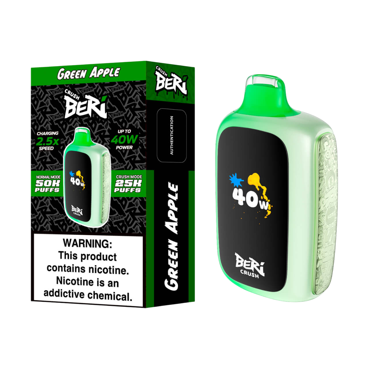 BERI CRUSH 50000PUFFS DISPOSABLE 5CT/BX