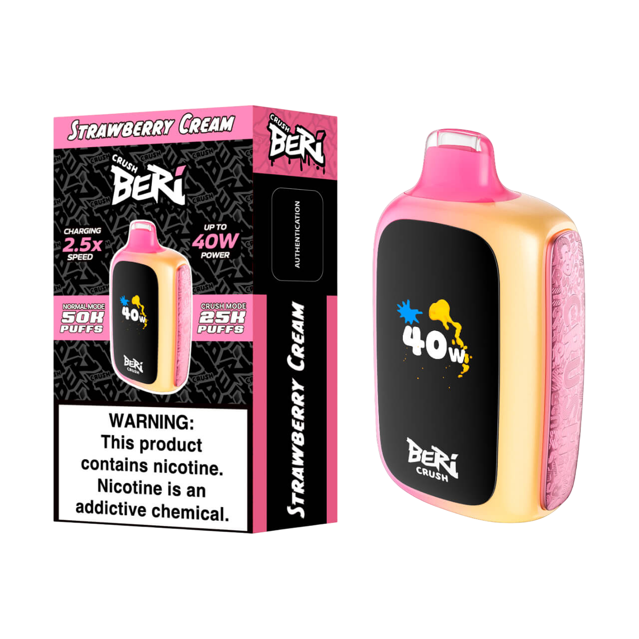 BERI CRUSH 50000PUFFS DISPOSABLE 5CT/BX