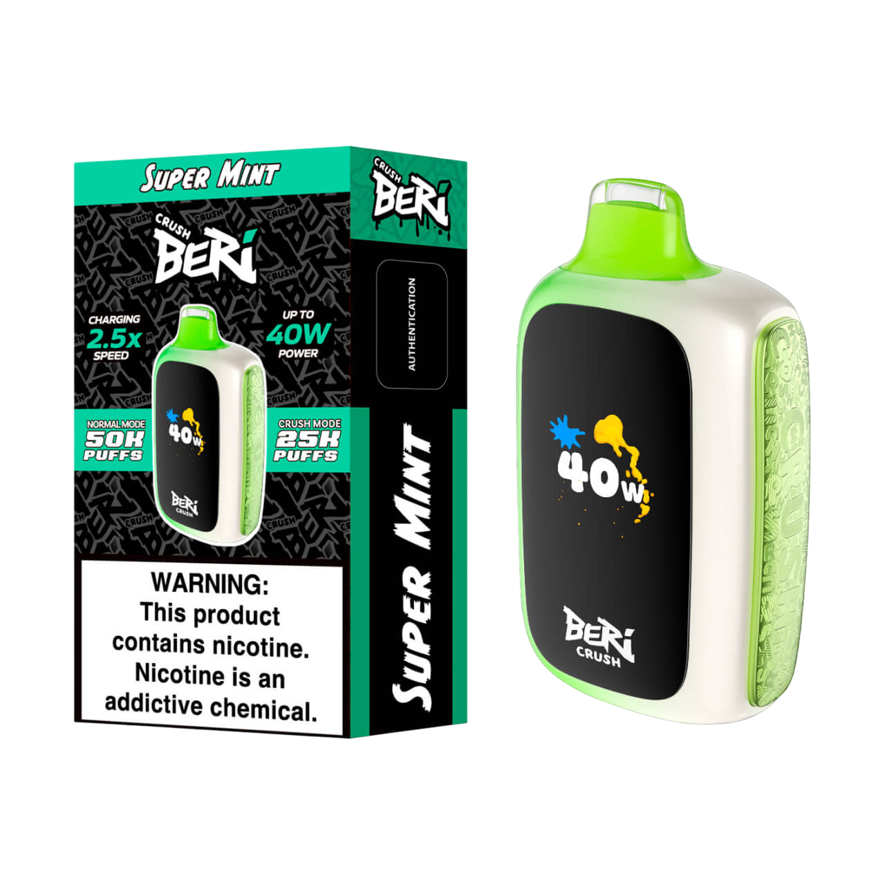 BERI CRUSH 50000PUFFS DISPOSABLE 5CT/BX