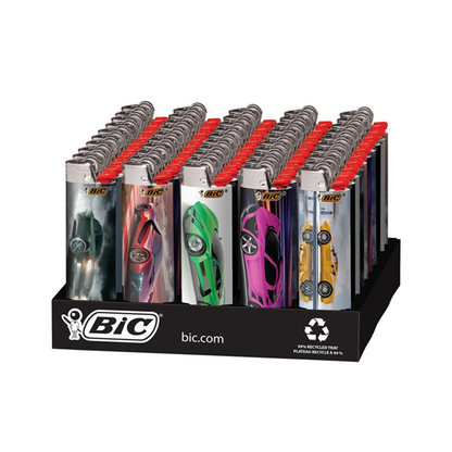 BIC CAR DESIGN LIGHTERS 50CT/BX