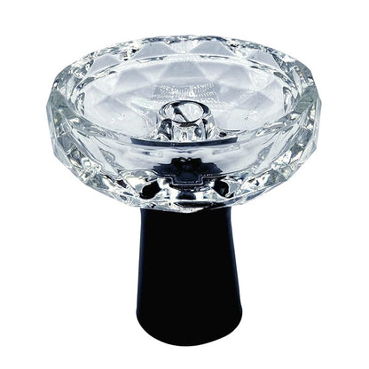 DIAMOND SHAPED GLASS SHISHA BOWL 1CT(YH003)