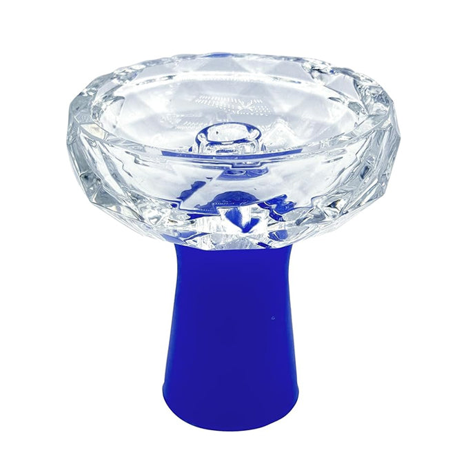 DIAMOND SHAPED GLASS SHISHA BOWL 1CT(YH003)