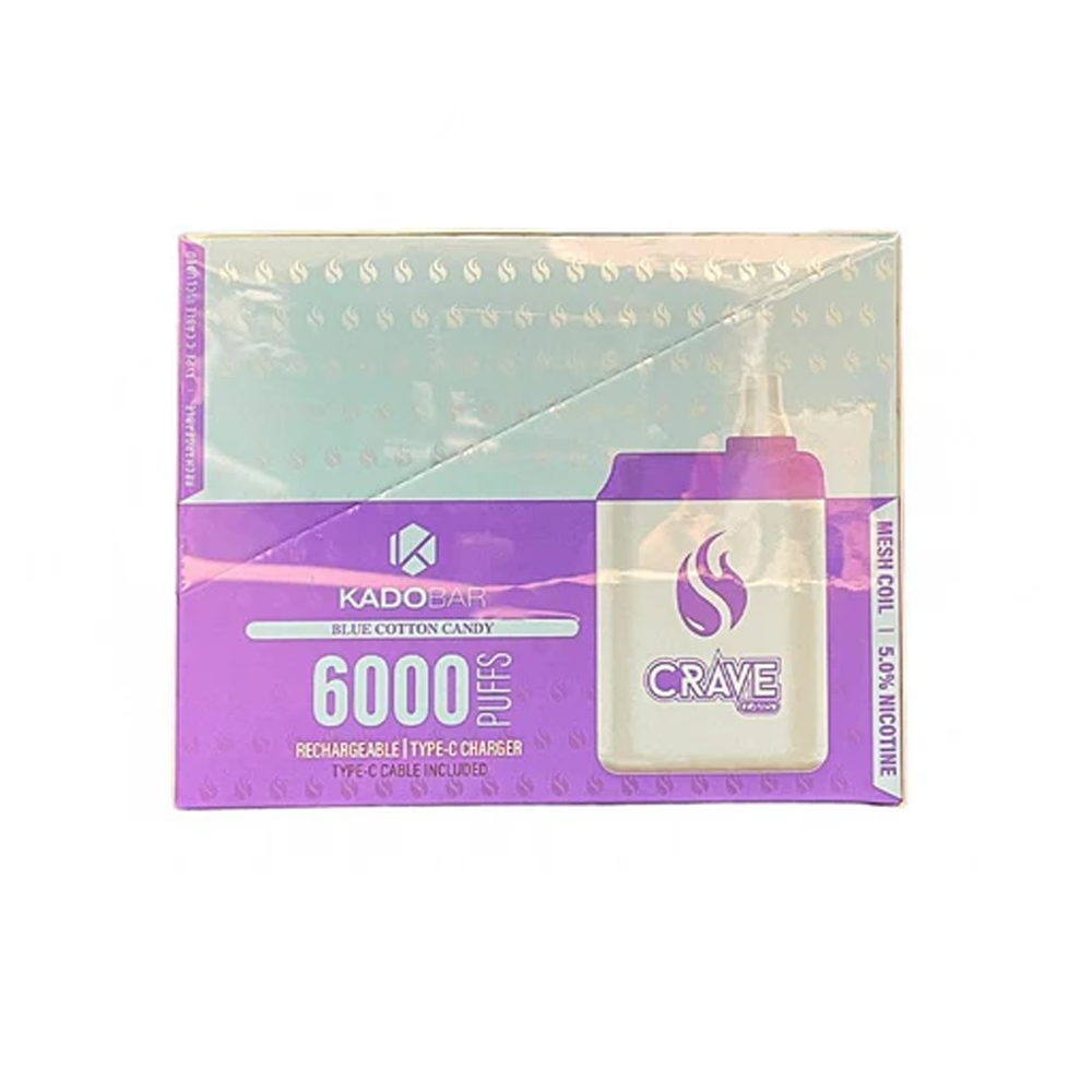 KADO BAR 6000PUFFFS DISPOSABLE VAPE 5CT/BX