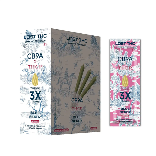LOST THC DIAMOND PREROLLS 3PK/10CT/BX
