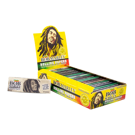 BOB MARLEY 1 1/4 ROLLING PAPER 25CT PURE HEMP