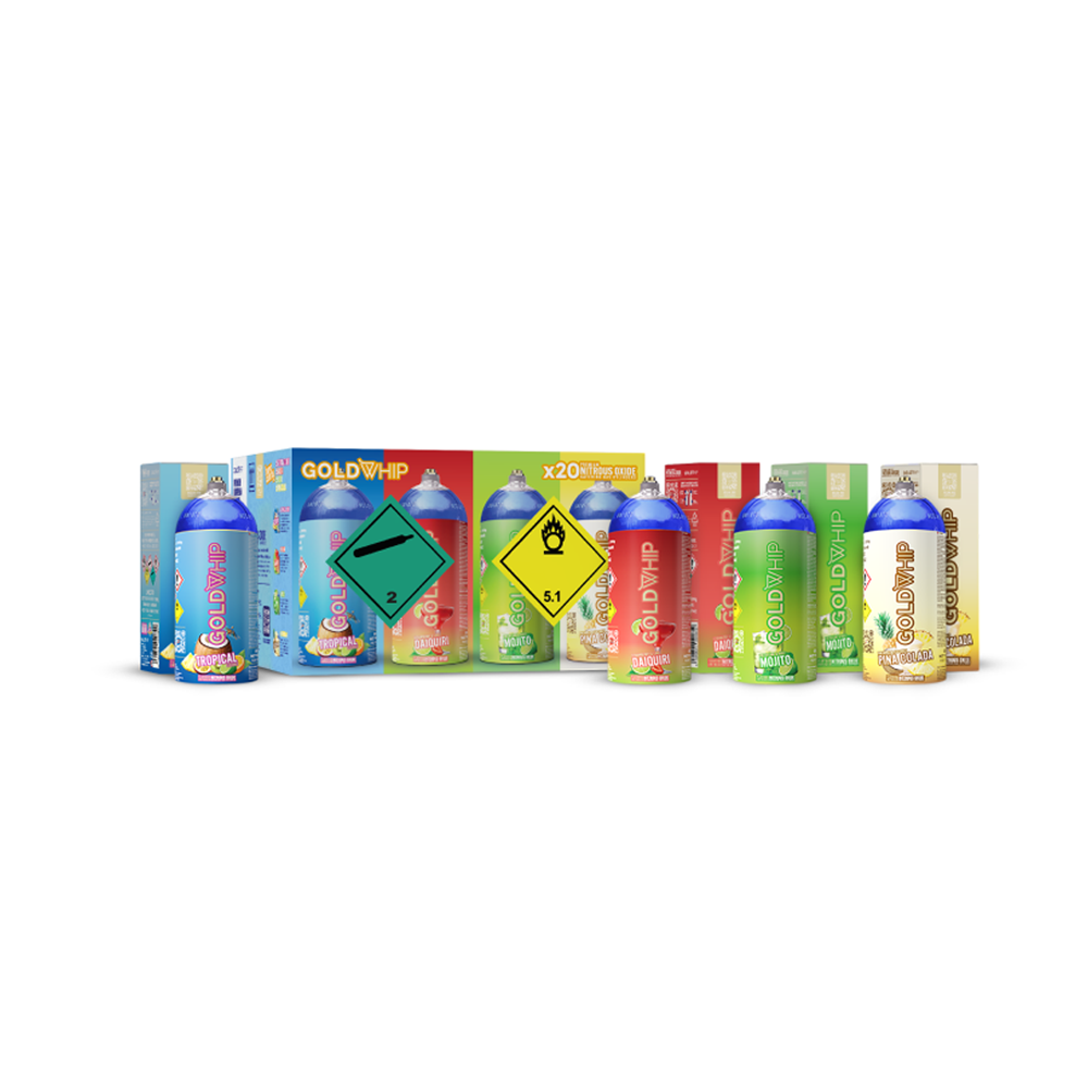 GOLDWHIP/CREME MAX NITROUS OXIDE X20 CYLINDERS 20CT/BX