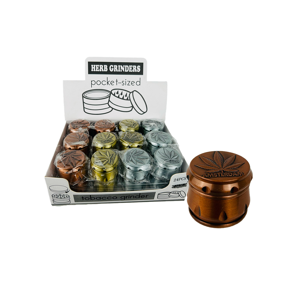 HERB GRINDERS POCKET-SIZED 24PCS/BX (DK5776B-4)