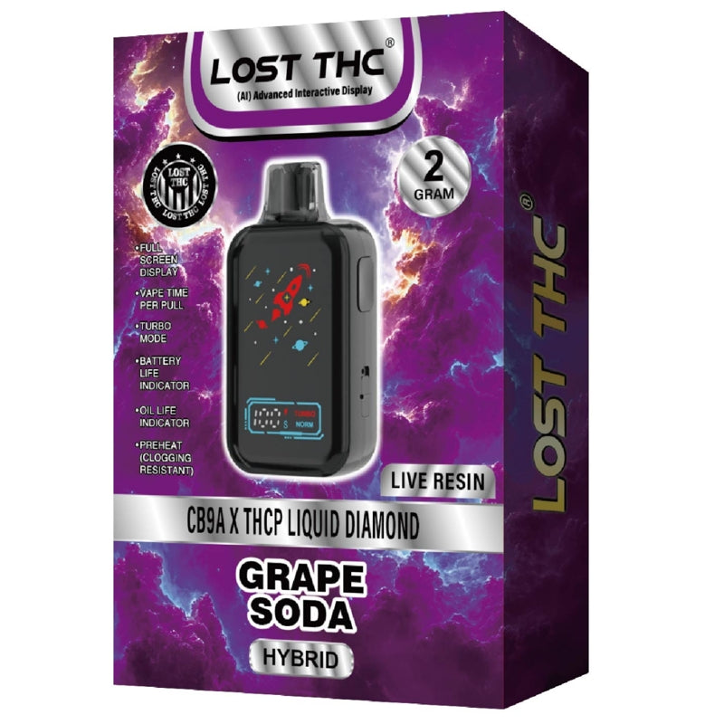 LOST THC 2GM THCP LIQUID DIAMOND DISPOSABLE 5CT/BX