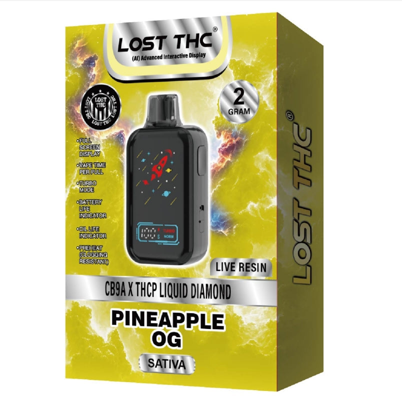 LOST THC 2GM THCP LIQUID DIAMOND DISPOSABLE 5CT/BX