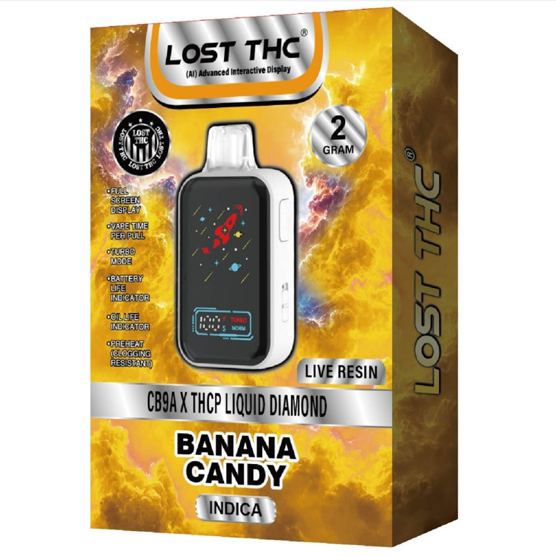 LOST THC 2GM THCP LIQUID DIAMOND DISPOSABLE 5CT/BX