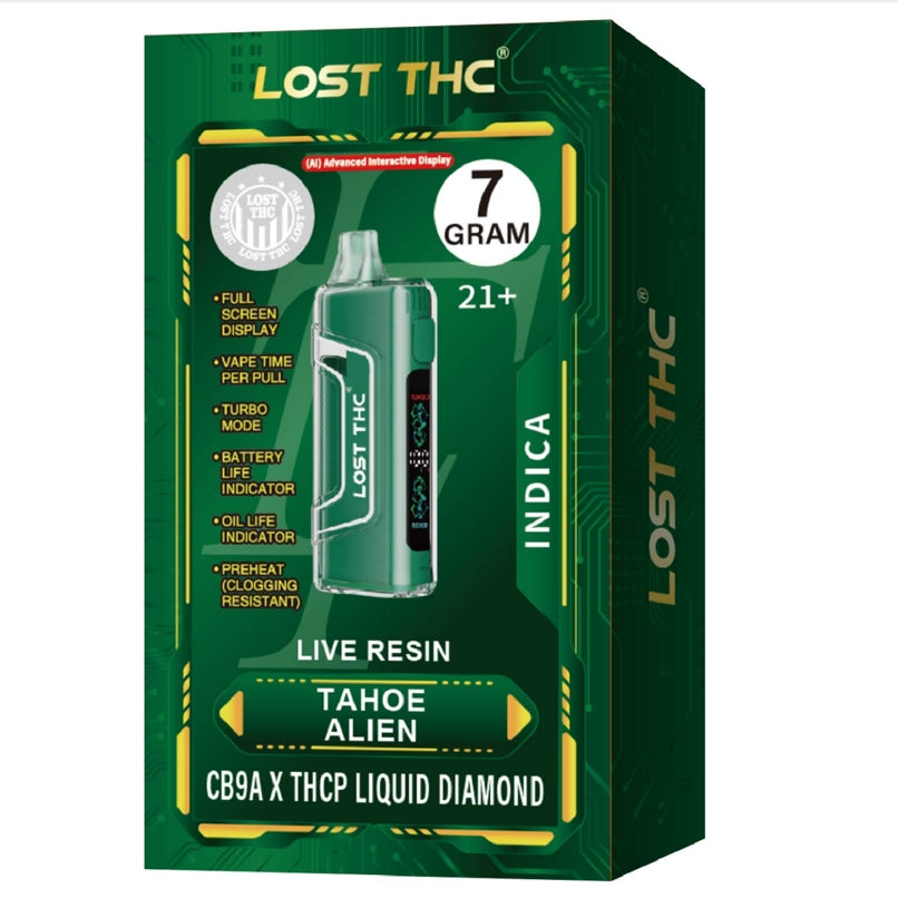 LOST THC 7GM LR THCP LIQUID DIAMOND DISPOSABLE 5CT/BX