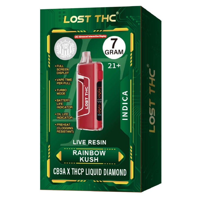 LOST THC 7GM LR THCP LIQUID DIAMOND DISPOSABLE 5CT/BX