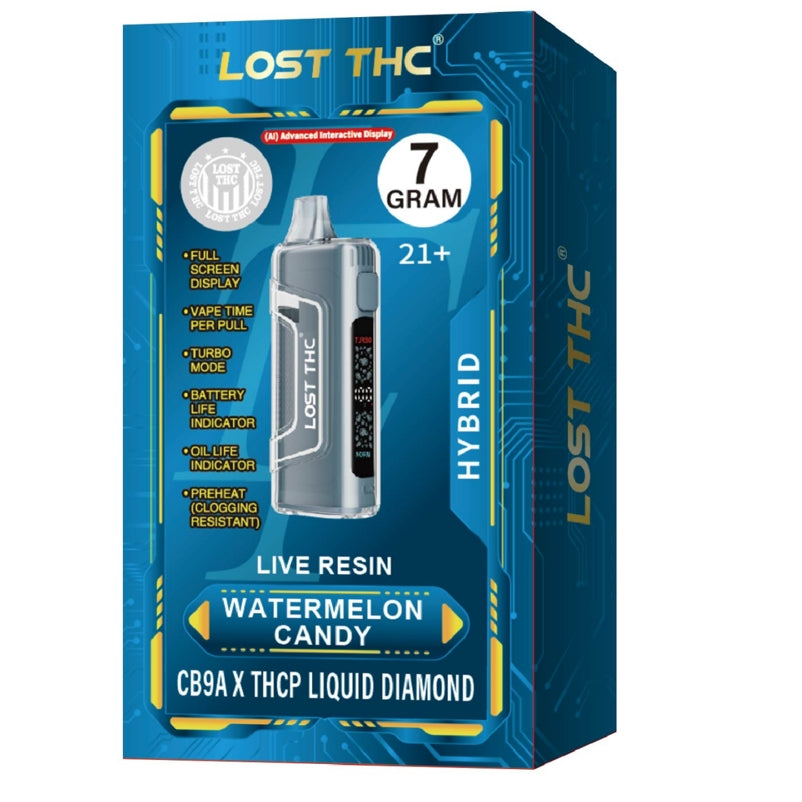 LOST THC 7GM LR THCP LIQUID DIAMOND DISPOSABLE 5CT/BX