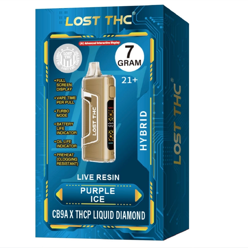 LOST THC 7GM LR THCP LIQUID DIAMOND DISPOSABLE 5CT/BX
