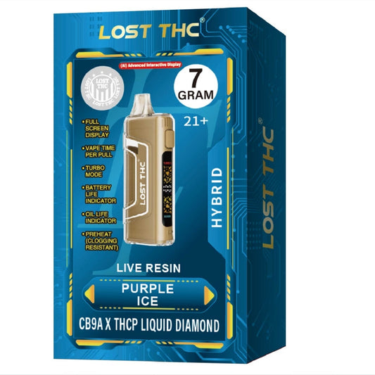 LOST THC 7GM LR THCP LIQUID DIAMOND DISPOSABLE 5CT/BX