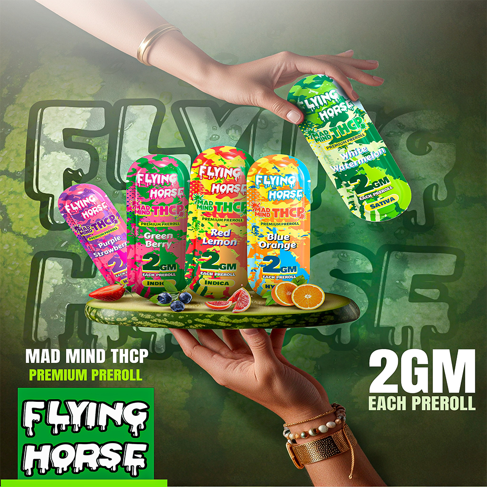 FLYING HORSE 2GM MAD MIND PREROLL 50CT/BX