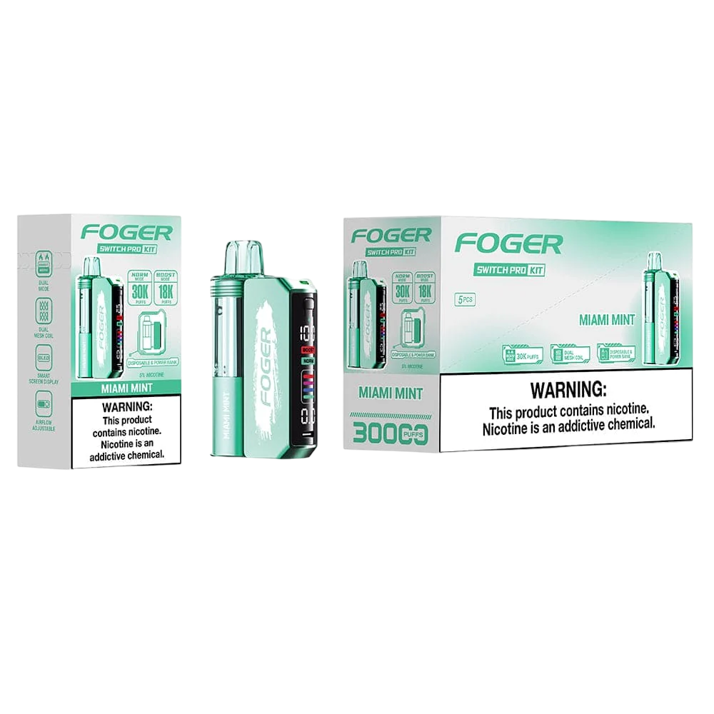 FOGER 30000PUFFS DISPOSABLE 5CT/BX
