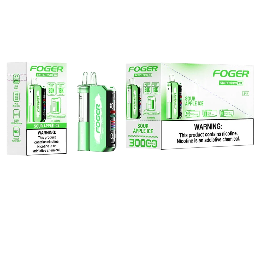 FOGER 30000PUFFS DISPOSABLE 5CT/BX